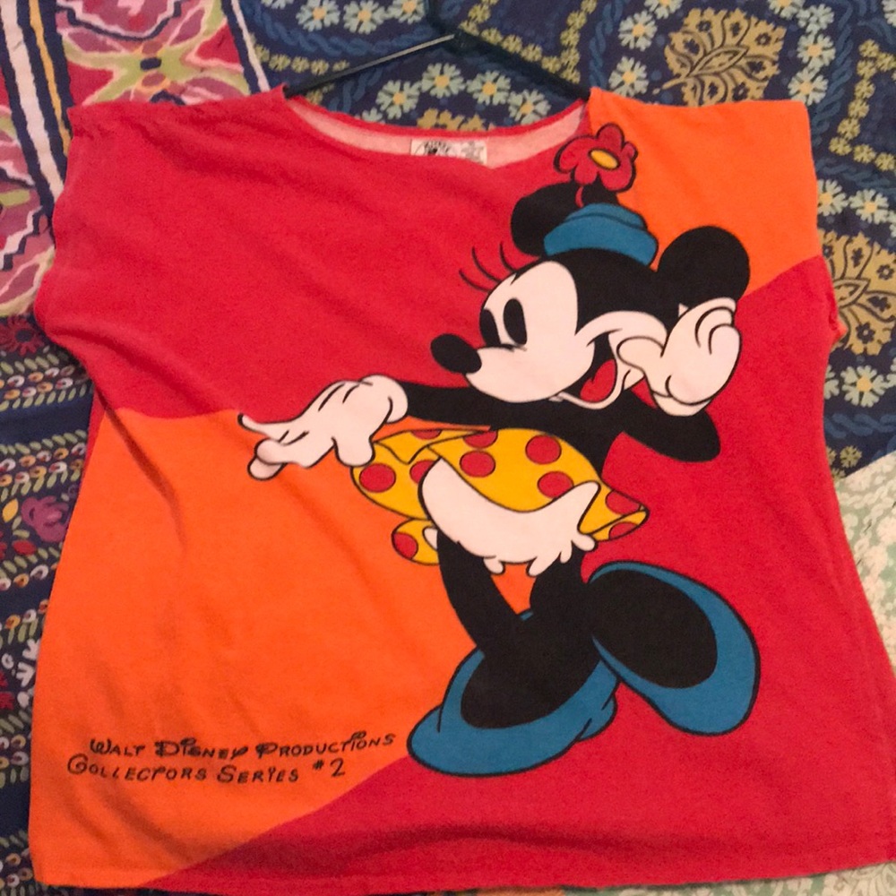 Vintage Disney Minnie Mouse cap sleeve tshirt